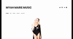 Desktop Screenshot of myahmariemusic.com
