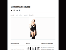 Tablet Screenshot of myahmariemusic.com